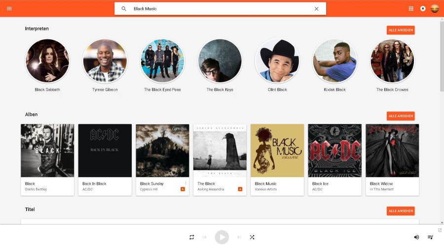 Google Play Music im Test | Screenshot: Redaktion