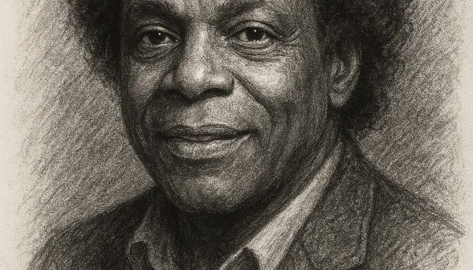Kohlezeichnung von Carl Carlton (KI-Art)