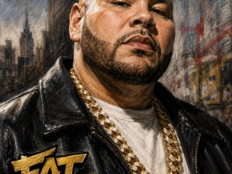 Eine farbige Kohleskizze von Fat Joe (KI-Art) - Dall-E bei Chat GPT