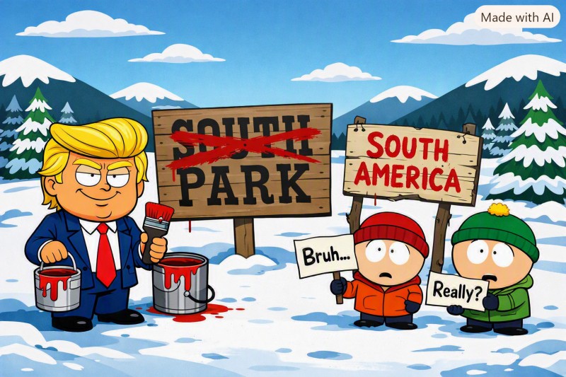 South Park wird zu „South America“ – und zerlegt Trumps KI‑Slop‑Renaming‑Spree